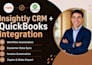 integrate insightly CRM quickbooks workflows invoices customer sync automation